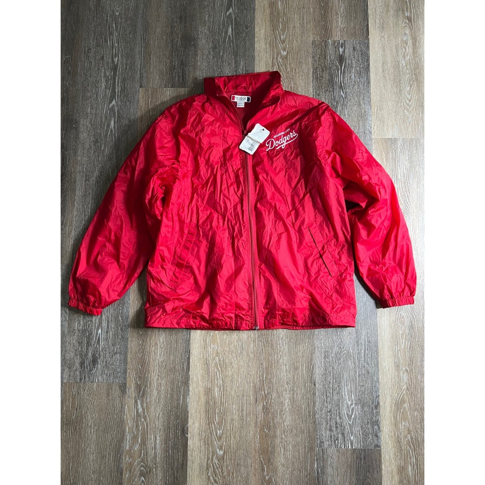 Clique Oklahoma‎ City Dodgers Jacket Mens L Red New Medical Staff Windbreaker